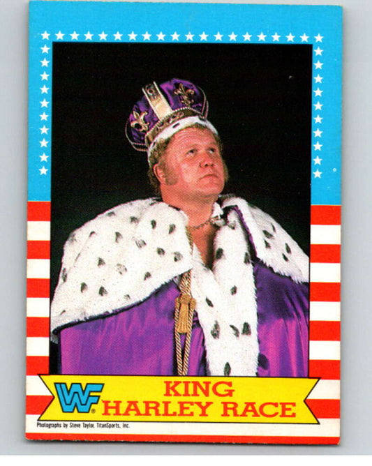 1987 O-Pee-Chee WWF #10 King Harley Race   V69412 Image 1