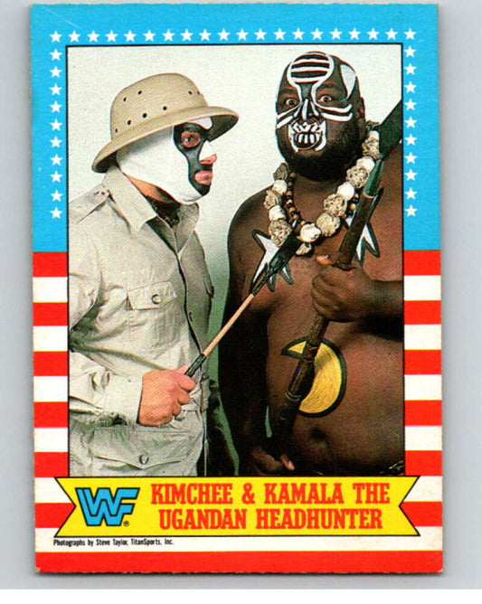 1987 O-Pee-Chee WWF #11 Kimchee/Kamala   V69413 Image 1