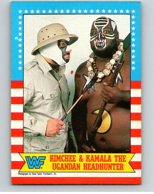 1987 O-Pee-Chee WWF #11 Kimchee/Kamala   V69414 Image 1