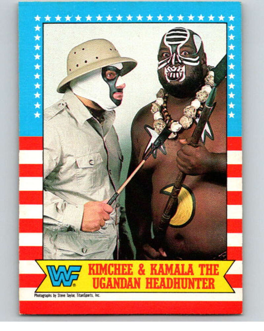 1987 O-Pee-Chee WWF #11 Kimchee/Kamala   V69415 Image 1