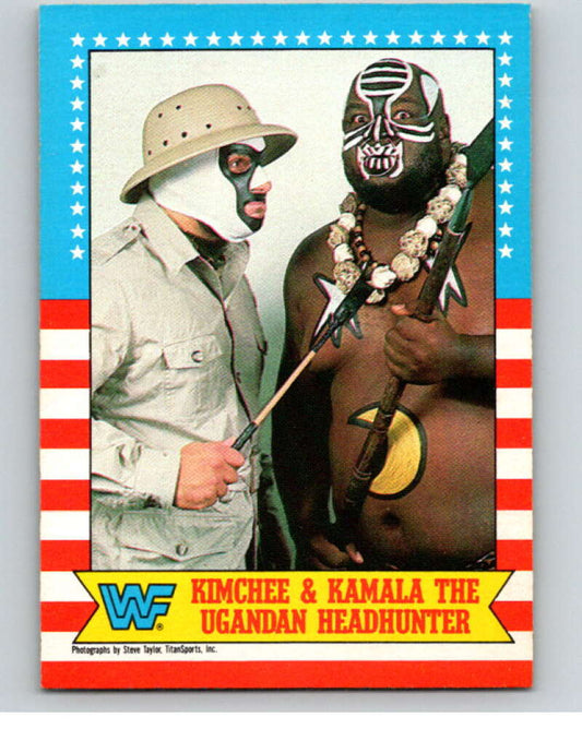 1987 O-Pee-Chee WWF #11 Kimchee/Kamala   V69416 Image 1