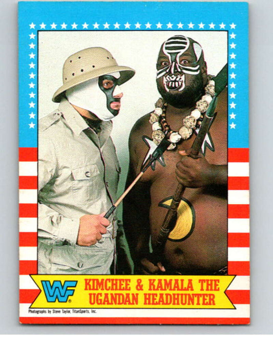 1987 O-Pee-Chee WWF #11 Kimchee/Kamala   V69417 Image 1