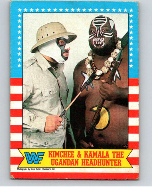 1987 O-Pee-Chee WWF #11 Kimchee/Kamala   V69418 Image 1