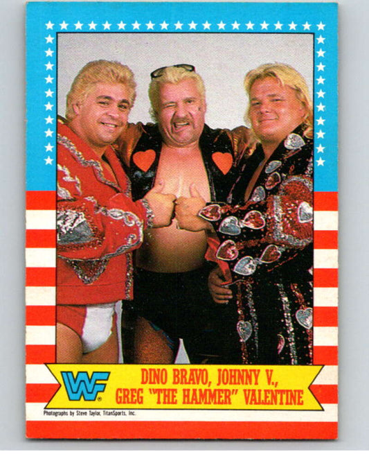 1987 O-Pee-Chee WWF #12 Dino Bravo/Johnny Valiant/Greg Valentine   V69419 Image 1