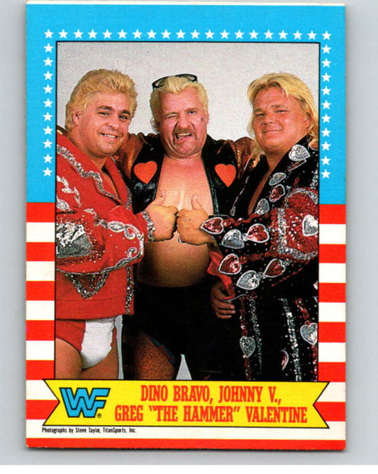 1987 O-Pee-Chee WWF #12 Dino Bravo/Johnny Valiant/Greg Valentine   V69422 Image 1