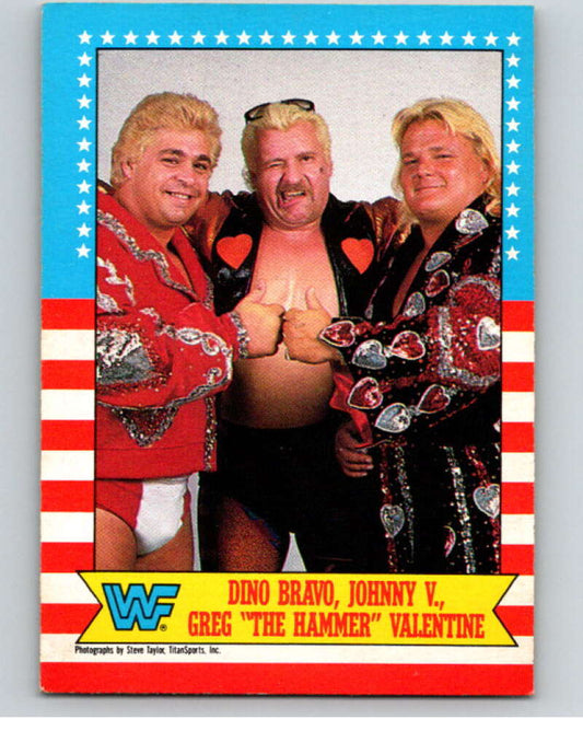 1987 O-Pee-Chee WWF #12 Dino Bravo/Johnny Valiant/Greg Valentine   V69423 Image 1