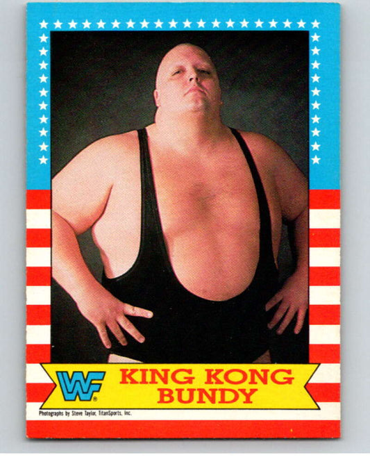 1987 O-Pee-Chee WWF #15 King Kong Bundy   V69427 Image 1