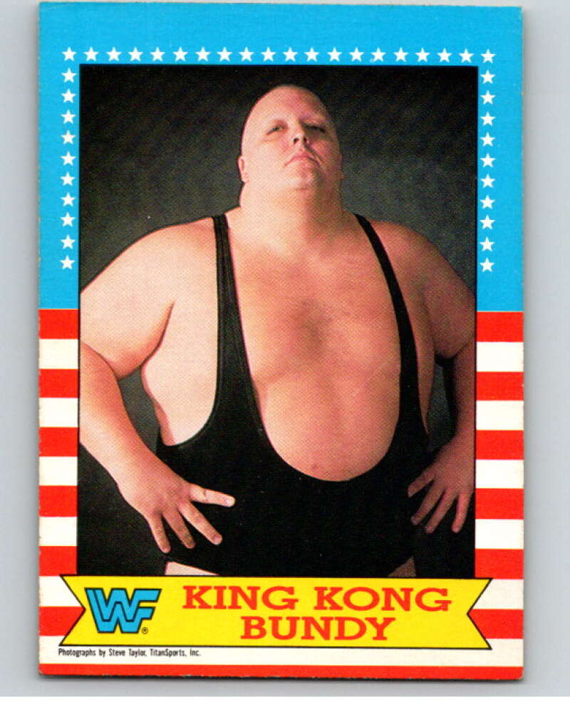 1987 O-Pee-Chee WWF #15 King Kong Bundy   V69428 Image 1