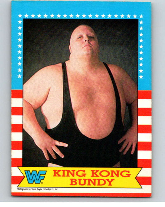 1987 O-Pee-Chee WWF #15 King Kong Bundy   V69428 Image 1