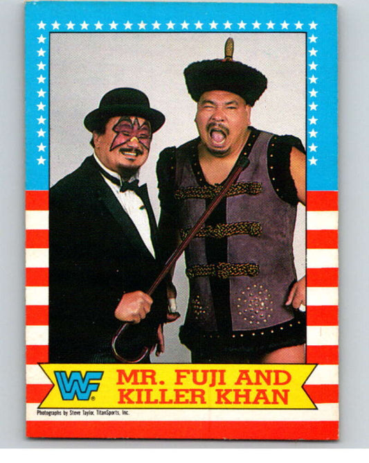 1987 O-Pee-Chee WWF #17 Killer Khan/Mr. Fuji   V69430 Image 1