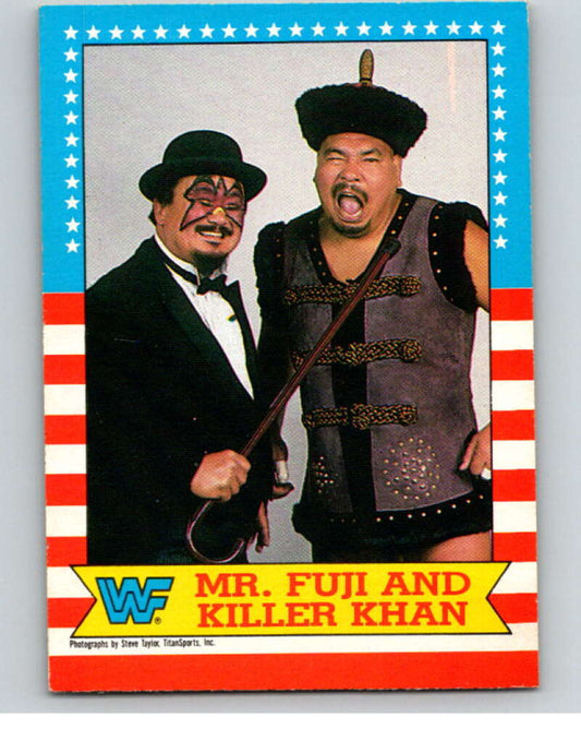 1987 O-Pee-Chee WWF #17 Killer Khan/Mr. Fuji   V69431 Image 1