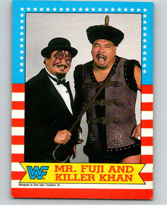 1987 O-Pee-Chee WWF #17 Killer Khan/Mr. Fuji   V69432 Image 1