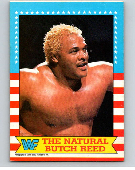 1987 O-Pee-Chee WWF #18 The Natural Butch Reed   V69438 Image 1
