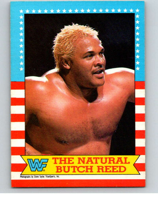 1987 O-Pee-Chee WWF #18 The Natural Butch Reed   V69441 Image 1