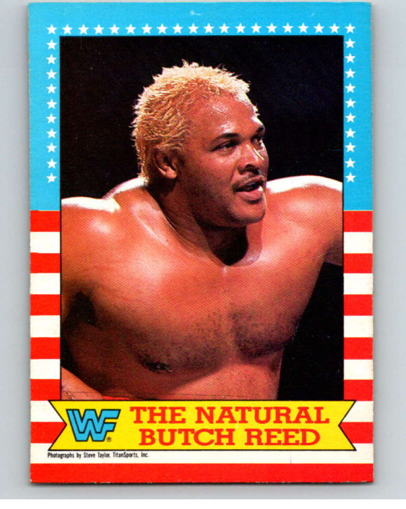 1987 O-Pee-Chee WWF #18 The Natural Butch Reed   V69442 Image 1