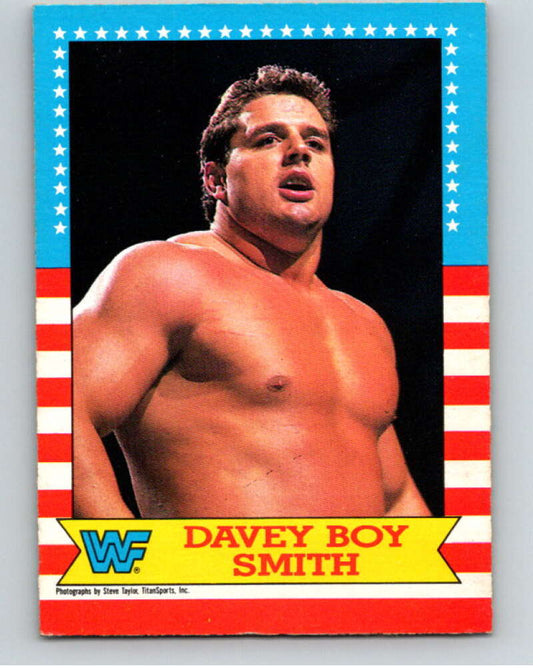 1987 O-Pee-Chee WWF #19 Davey Boy Smith   V69444 Image 1