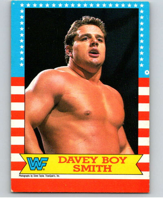 1987 O-Pee-Chee WWF #19 Davey Boy Smith   V69448 Image 1