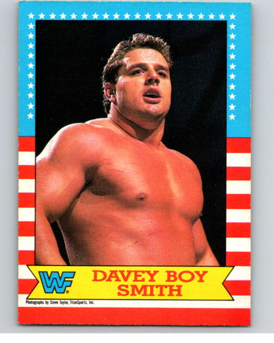 1987 O-Pee-Chee WWF #19 Davey Boy Smith   V69450 Image 1