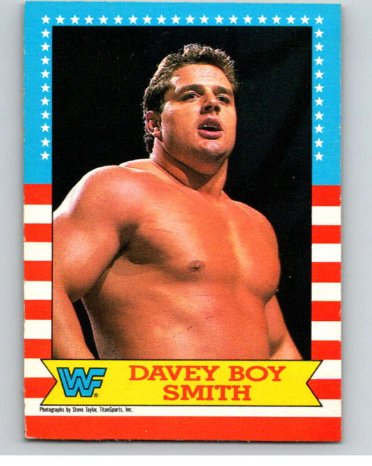 1987 O-Pee-Chee WWF #19 Davey Boy Smith   V69452 Image 1