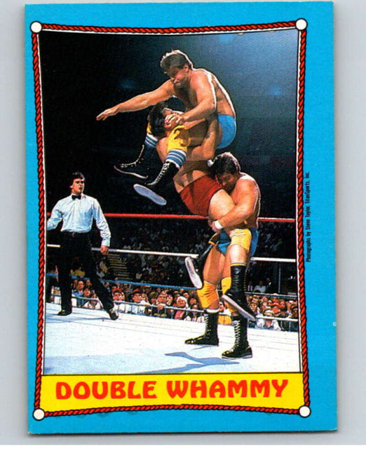1987 O-Pee-Chee WWF #27 Rougeau Brothers   V69458 Image 1