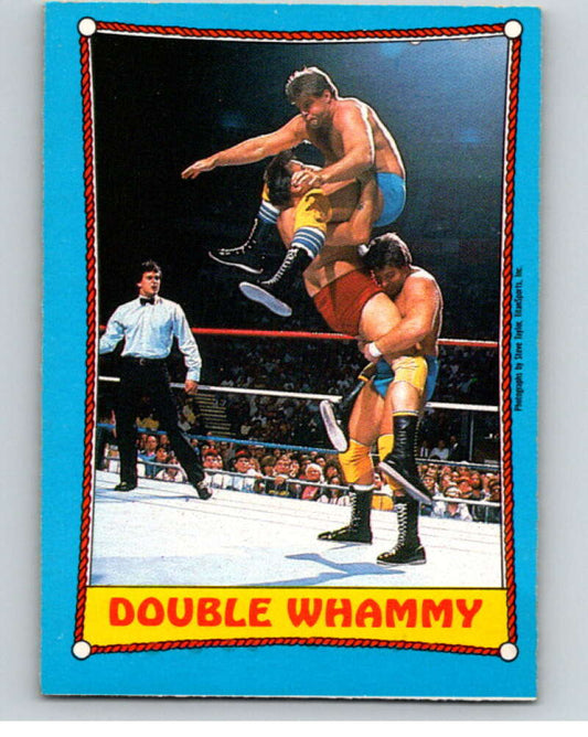 1987 O-Pee-Chee WWF #27 Rougeau Brothers   V69459 Image 1