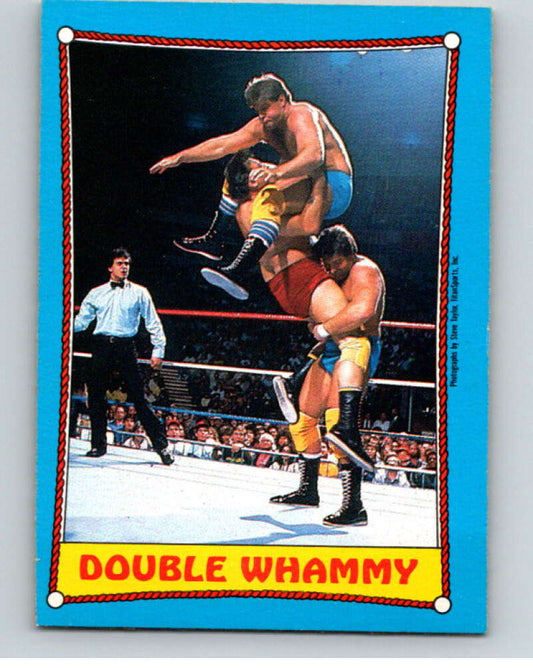 1987 O-Pee-Chee WWF #27 Rougeau Brothers   V69460 Image 1