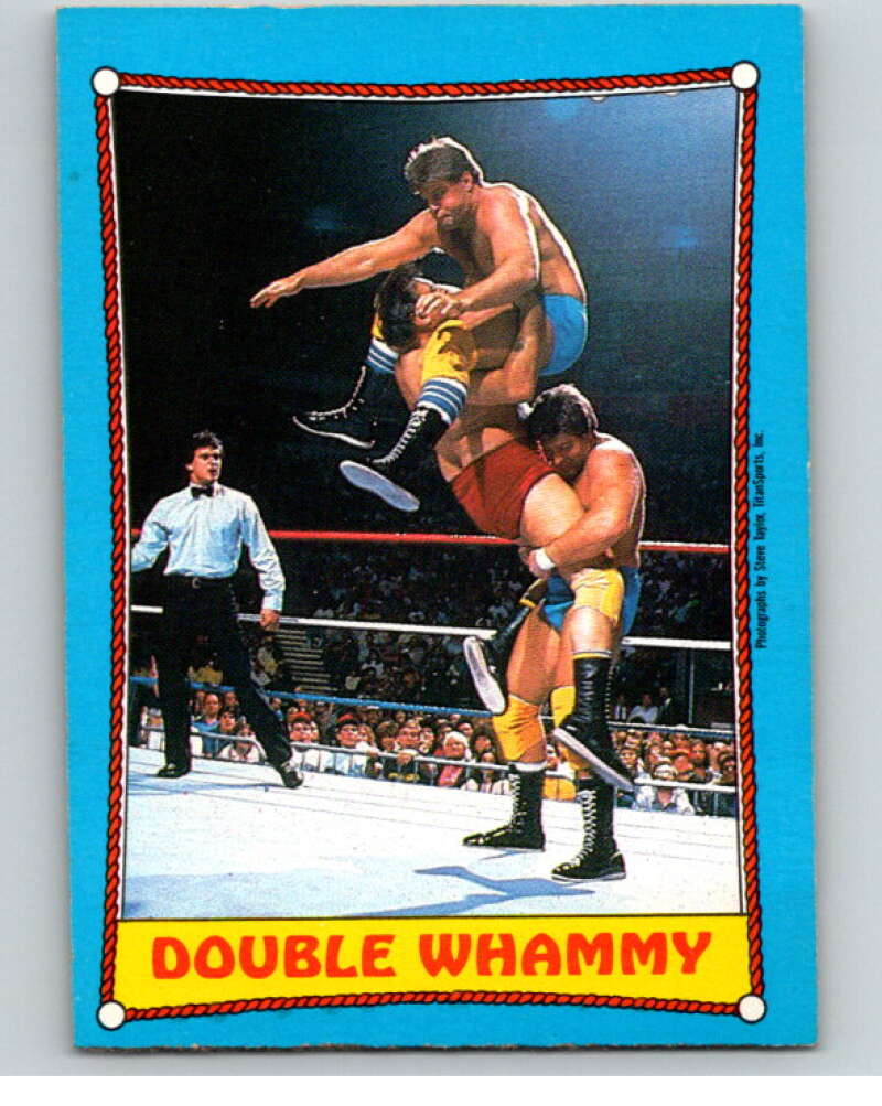 1987 O-Pee-Chee WWF #27 Rougeau Brothers   V69461 Image 1