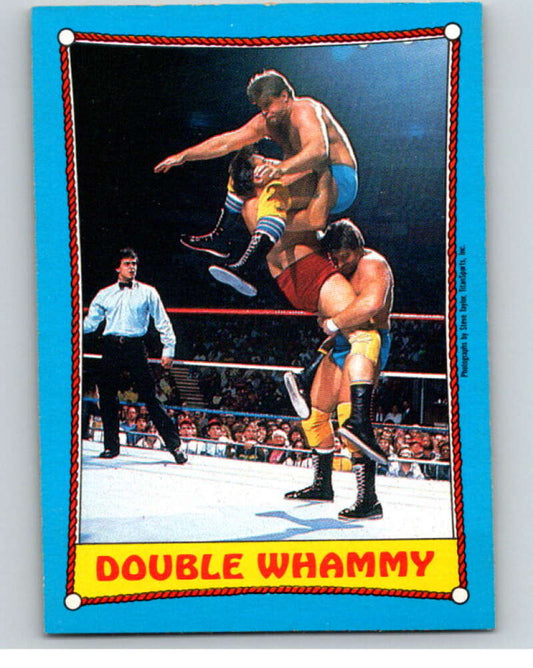 1987 O-Pee-Chee WWF #27 Rougeau Brothers   V69462 Image 1