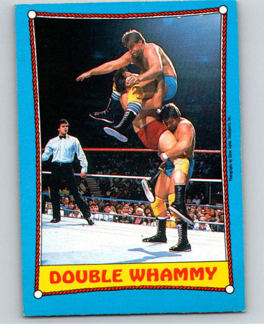 1987 O-Pee-Chee WWF #27 Rougeau Brothers   V69463 Image 1
