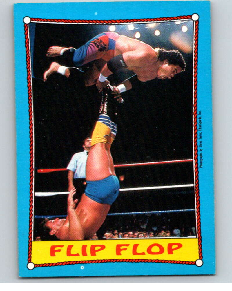 1987 O-Pee-Chee WWF #29 Rougeaus vs. Islanders   V69472 Image 1