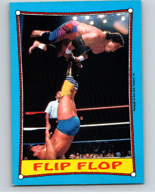 1987 O-Pee-Chee WWF #29 Rougeaus vs. Islanders   V69473 Image 1