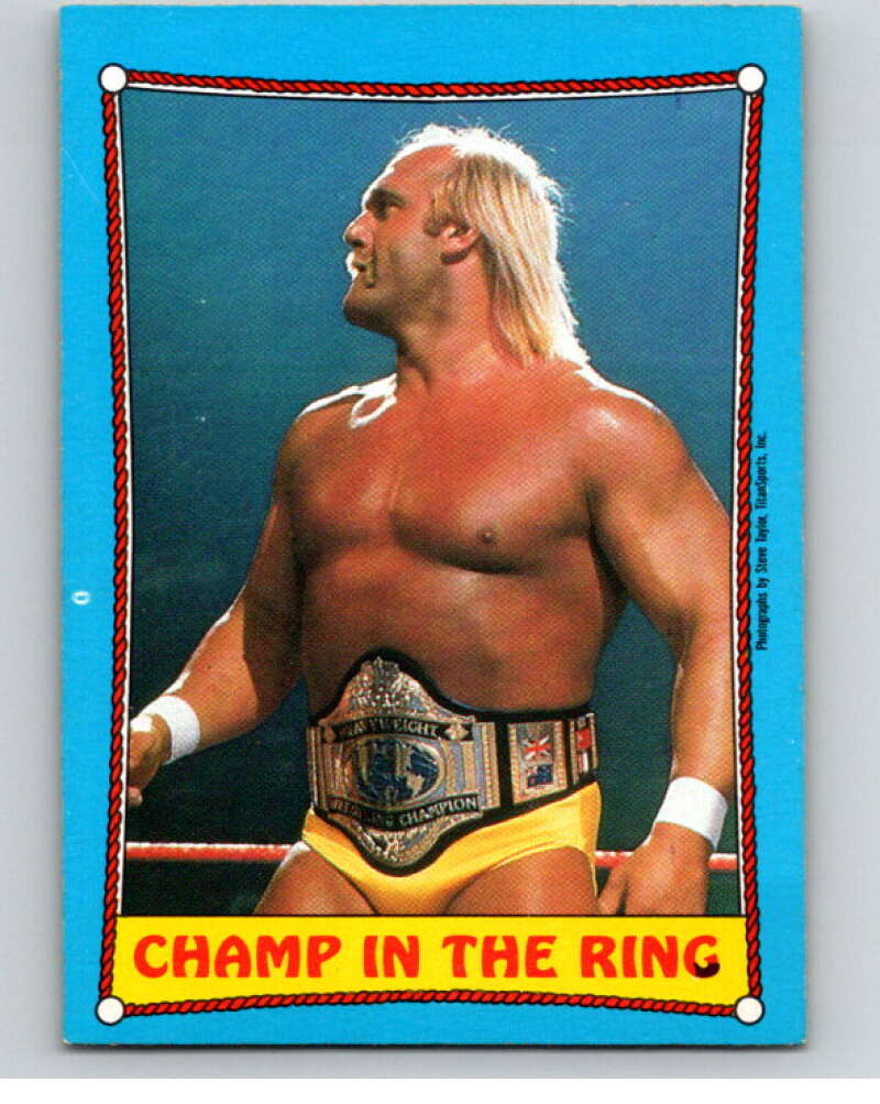 1987 O-Pee-Chee WWF #37 Hulk Hogan   V69486 Image 1