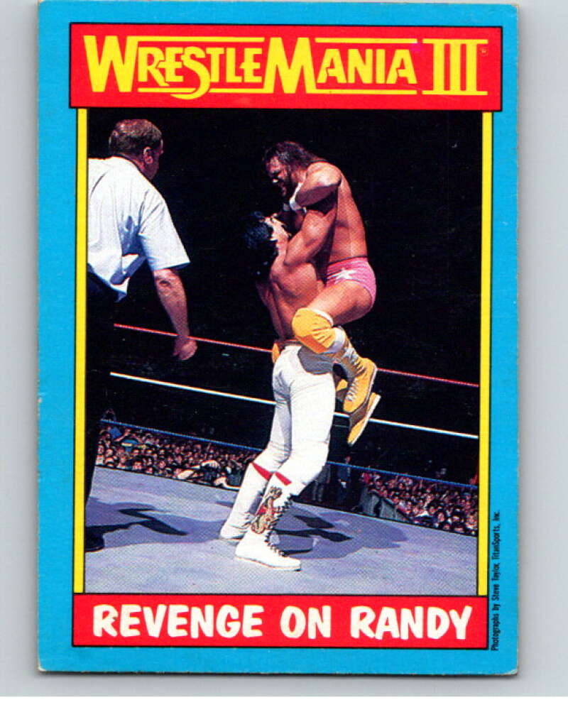 1987 O-Pee-Chee WWF #50 Ricky Steamboat/Randy Savage   V69567 Image 1