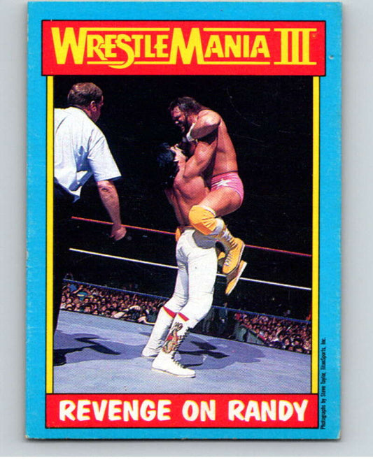 1987 O-Pee-Chee WWF #50 Ricky Steamboat/Randy Savage   V69570 Image 1