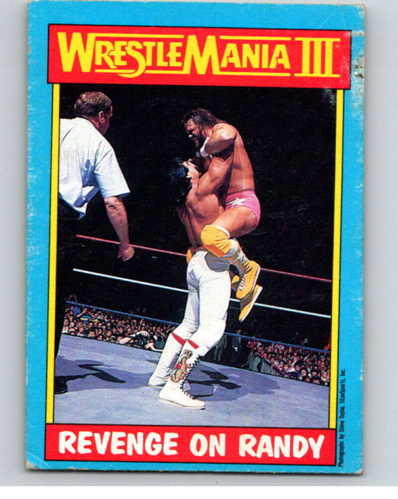 1987 O-Pee-Chee WWF #50 Ricky Steamboat/Randy Savage   V69572 Image 1