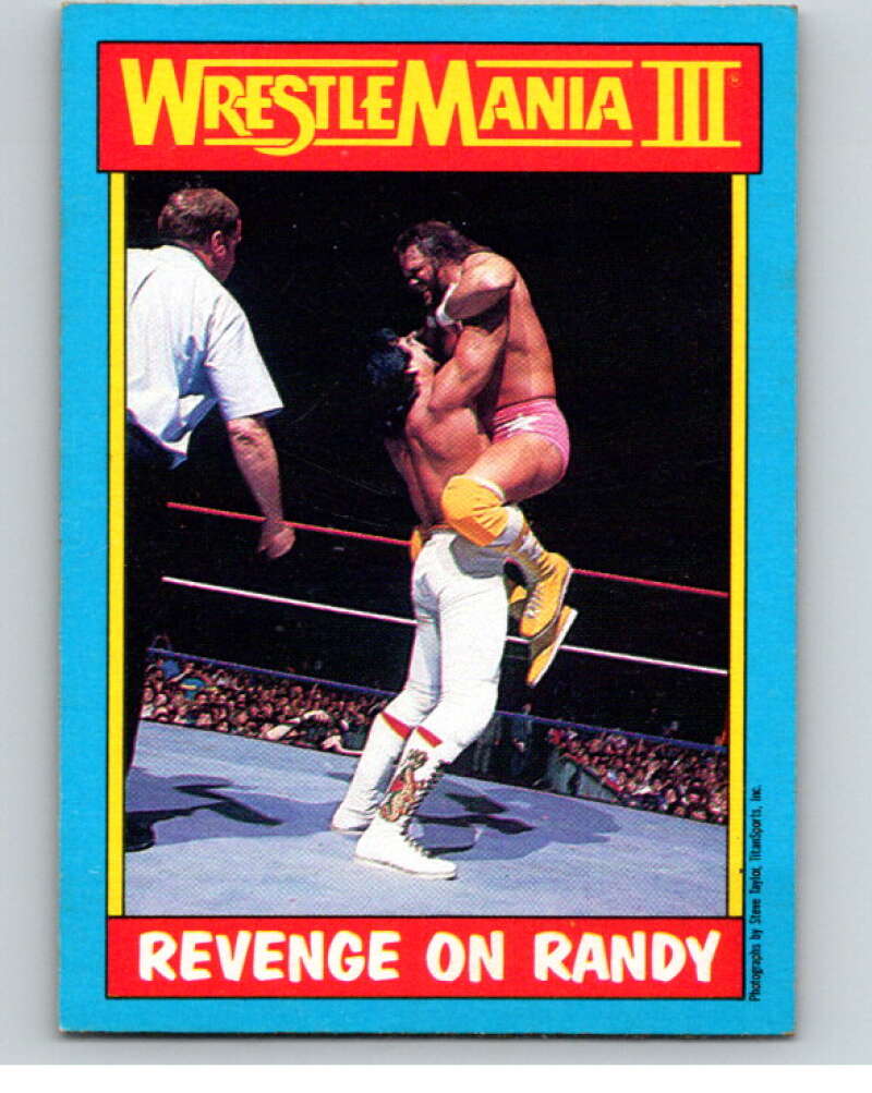 1987 O-Pee-Chee WWF #50 Ricky Steamboat/Randy Savage   V69573 Image 1