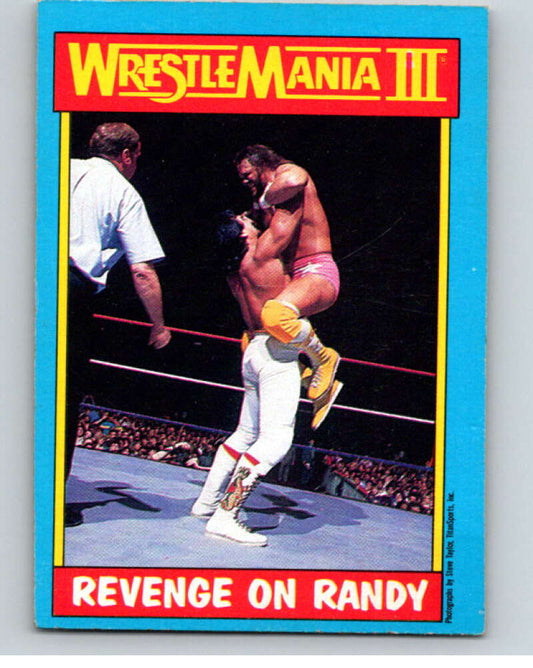 1987 O-Pee-Chee WWF #50 Ricky Steamboat/Randy Savage   V69575 Image 1
