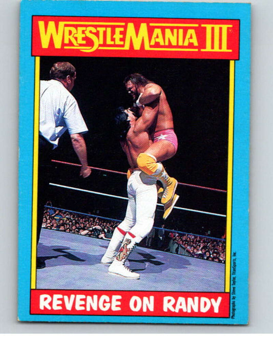 1987 O-Pee-Chee WWF #50 Ricky Steamboat/Randy Savage   V69577 Image 1