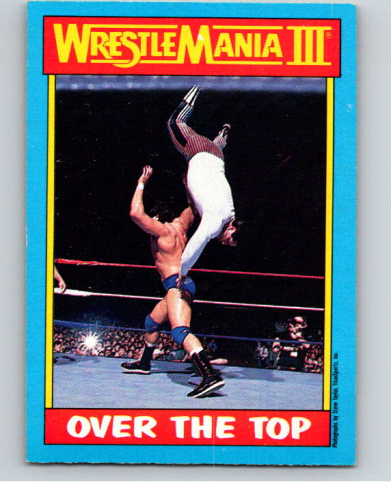 1987 O-Pee-Chee WWF #53 Tito Santana vs. Danny Davis   V69205 Image 1