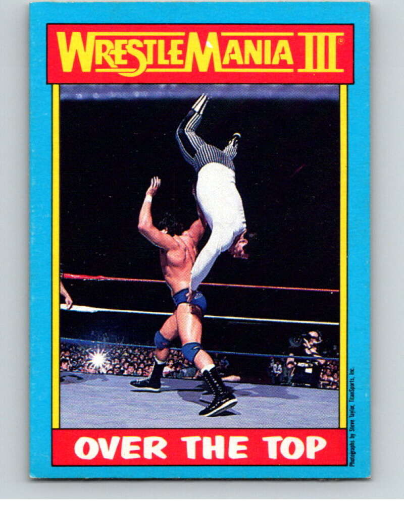 1987 O-Pee-Chee WWF #53 Tito Santana vs. Danny Davis   V69208 Image 1