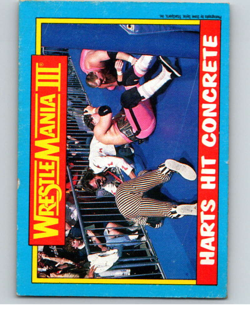 1987 O-Pee-Chee WWF #57 Hart Foundation/Danny Davis   V69236 Image 1