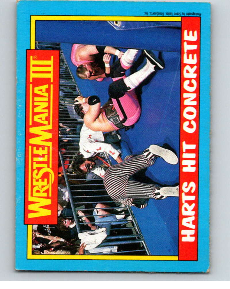 1987 O-Pee-Chee WWF #57 Hart Foundation/Danny Davis   V69244 Image 1