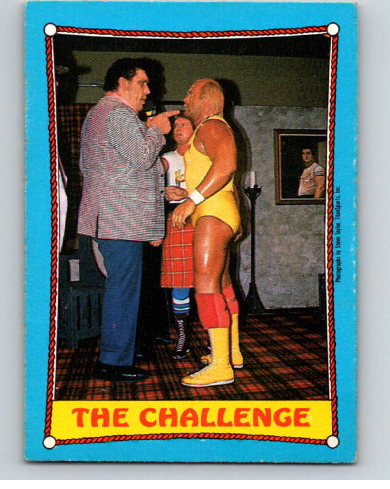 1987 O-Pee-Chee WWF #58 Andre the Giant/Hulk Hogan   V69248 Image 1