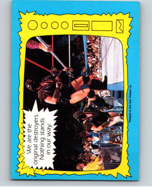 1987 O-Pee-Chee WWF #71 Demolition   V69607 Image 1