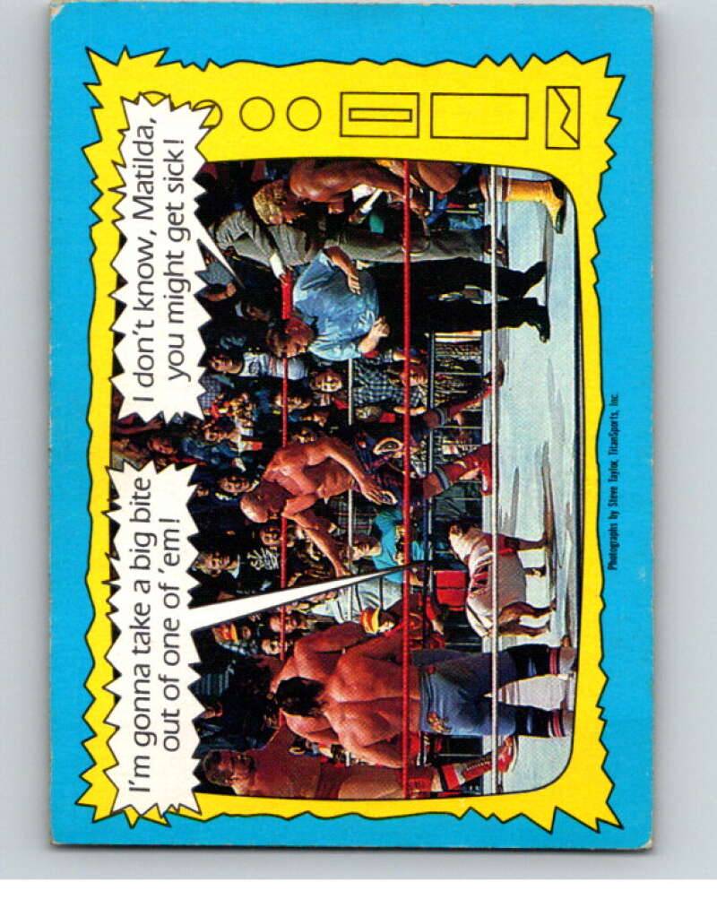 1987 O-Pee-Chee WWF #74 Sheik/Bulldogs/The Natural/Volkoff   V69632 Image 1