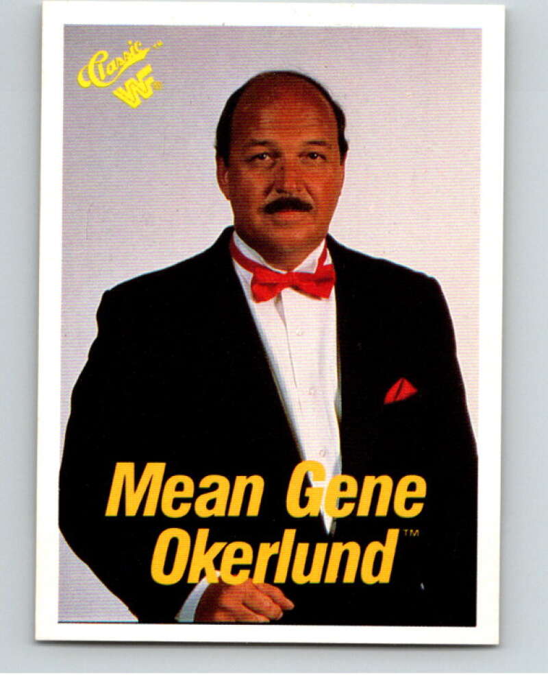 1990 Classic WWF #51 Mean Gene Okerlund    V69651 Image 1