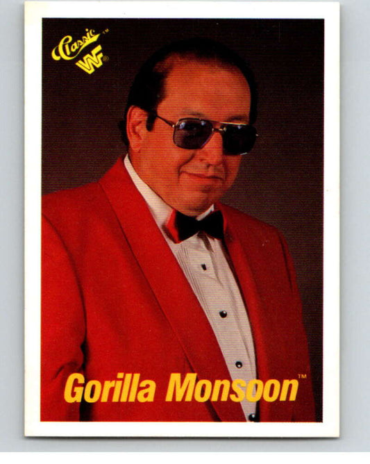1990 Classic WWF #52 Gorilla Monsoon    V69652 Image 1