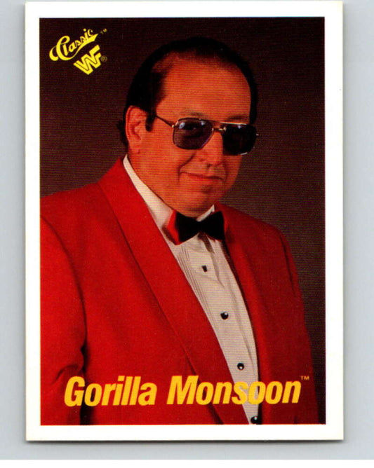 1990 Classic WWF #52 Gorilla Monsoon    V69653 Image 1
