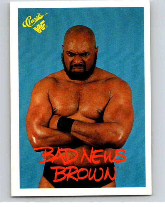 1990 Classic WWF #79 Bad News Brown    V69681 Image 1