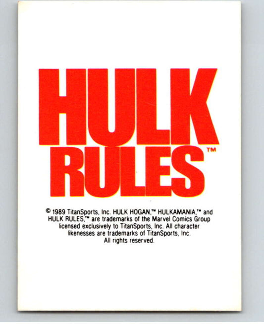 1990 Classic WWF #145 Hulk Hogan Rules   V69739 Image 1